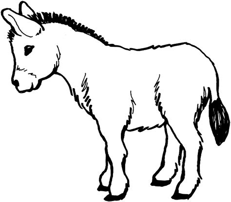 donkey coloring sheet|donkey drawing printable.